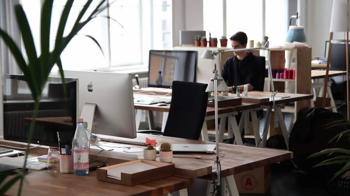 A modern studio office